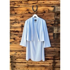ADRIANNA PAPELL | NWT Light Blue 2 Piece Jacket & Dress Set 14